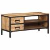 TV Cabinet 90x35x40 cm | Solid Rough Mango Wood | HipoMarket