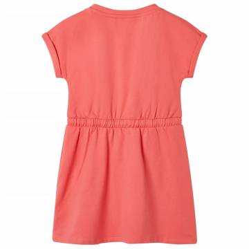 Kids' Dress with Drawstring Coral 116 - Affordable Quality Wear