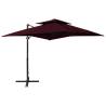  Cantilever Umbrella with Double Top 250x250 cm Bordeaux Red Colour bordeaux red Quantity in Package 1 