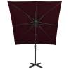 Cantilever Umbrella 250x250 cm Bordeaux Red - UV Protection