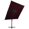 Cantilever Umbrella 250x250 cm Bordeaux Red - UV Protection