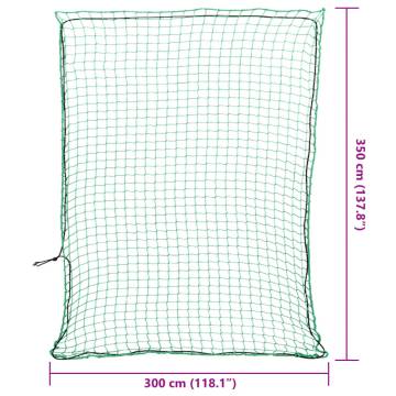 Trailer Net with Elastic Rope Green 3.5x3m - Durable & Safe