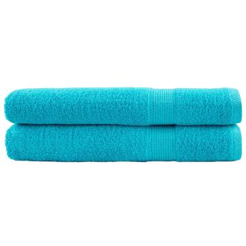 Premium Sauna Towels SOLUND 2 pcs Turquoise 80x200 cm - Soft & Absorbe