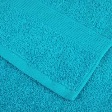 Premium Sauna Towels SOLUND 2 pcs Turquoise 80x200 cm - Soft & Absorbe