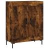 Stylish Highboard in Smoked Oak - 69.5x34x180 cm