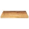 Square Solid Wood Table Top 60x60x1.5 cm - Rustic Charm