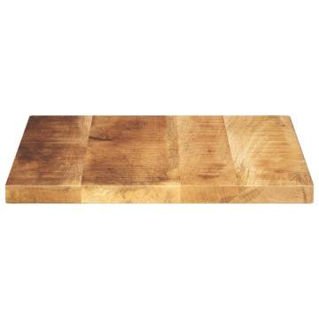 Square Solid Wood Table Top 60x60x1.5 cm - Rustic Charm