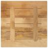 Square Solid Wood Table Top 60x60x1.5 cm - Rustic Charm