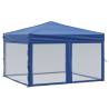 Folding Party Tent with Sidewalls Blue 3x3 m | Hipo Market