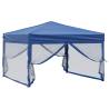 Folding Party Tent with Sidewalls Blue 3x3 m | Hipo Market