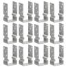  Fence Anchors 12 pcs Silver 8x6x15 cm Galvanised Steel Size 8 x 6 x 15 cm Quantity in Package 12 