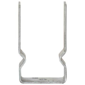 12 pcs Silver Fence Anchors - Durable Galvanised Steel