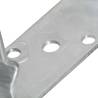 12 pcs Silver Fence Anchors - Durable Galvanised Steel