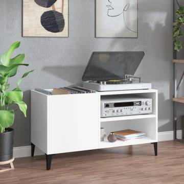 Record Cabinet White 84.5x38x48 cm | Hipomarket