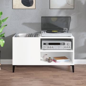 Record Cabinet White 84.5x38x48 cm | Hipomarket