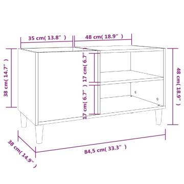 Record Cabinet White 84.5x38x48 cm | Hipomarket