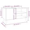 Record Cabinet White 84.5x38x48 cm | Hipomarket