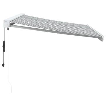 Retractable Awning Anthracite & White 3x2.5m - HipoMarket