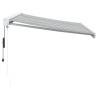 Retractable Awning Anthracite & White 3x2.5m - HipoMarket