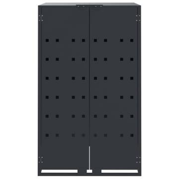 Anthracite Wheelie Bin Storage for 5 Bins - Durable Steel Design