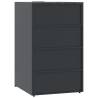 Anthracite Wheelie Bin Storage for 5 Bins - Durable Steel Design