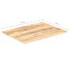 Table Top Solid Mango Wood 90x60 cm - Rustic Charm