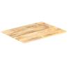 Table Top Solid Mango Wood 90x60 cm - Rustic Charm