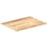 Table Top Solid Mango Wood 90x60 cm - Rustic Charm