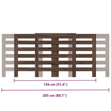 Radiator Cover Brown Oak - Modern Engineered Wood Design