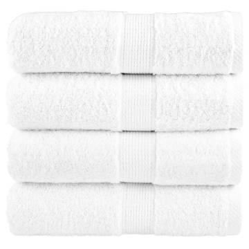 Premium Guest Towels SOLUND 4pcs White - 30x50cm 600gsm