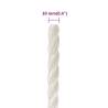 Work Rope White 10mm 500m Polypropylene - Durable & Versatile