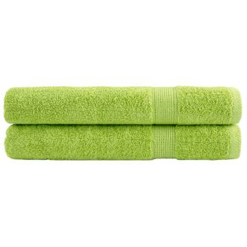 Premium SOLUND Towels - Apple Green 100x200 cm (2 pcs)