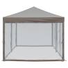 Folding Party Tent with Sidewalls Taupe 3x6 m | HipoMarket