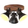  Industrial Ceiling Lamp 25 W Black 42x27 cm E27 Colour black Quantity in Package 1 Bulb Quantity round - 3 lamp shades Model 