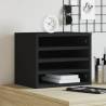  Desk Organiser Black 36x26x29.5 cm Engineered wood Colour black 