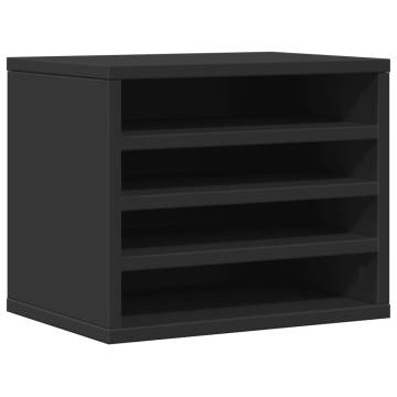 Black Desk Organiser | Compact & Durable | 36x26x29.5 cm