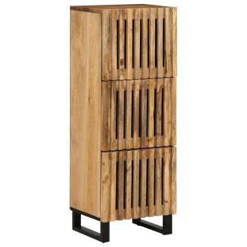 Highboard 40x34x110 cm - Solid Wood Rough Mango | HipoMarket