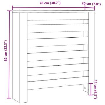 Radiator Cover Smoked Oak - Modern Engineered Wood Design