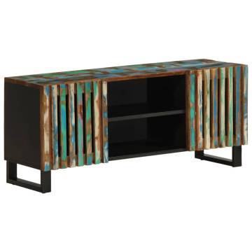 Stylish TV Cabinet - Solid Acacia Wood 105x34x46 cm