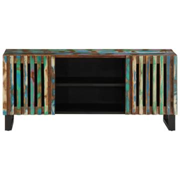 Stylish TV Cabinet - Solid Acacia Wood 105x34x46 cm