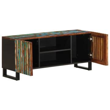 Stylish TV Cabinet - Solid Acacia Wood 105x34x46 cm