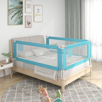 Toddler Safety Bed Rail Blue | 100x25 cm Fabric - Hipo Market