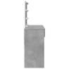 Dressing Table with LED - Concrete Grey 100x40x130 cm