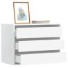  Corner Chest of Drawers White 80x41x58 cm Engineered Wood Colour white Size 80 x 41 x 58 cm Quantity in Package 1 