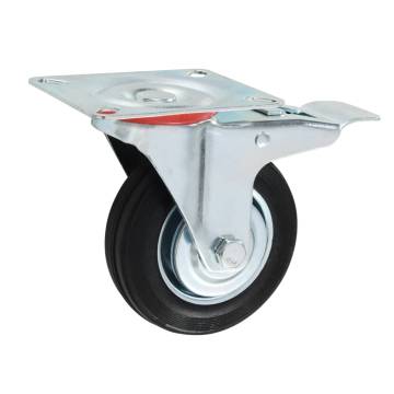16 pcs Swivel Casters 100 mm - Durable & Quiet Mobility