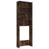 Washing Machine Cabinet Smoked Oak - 64x24x190 cm | Hipo Market