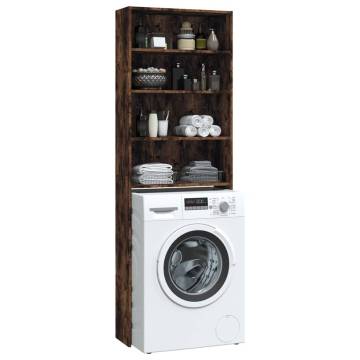 Washing Machine Cabinet Smoked Oak - 64x24x190 cm | Hipo Market