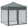 Folding Party Tent with Sidewalls - Anthracite 2x2 m