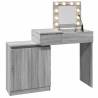 Dressing Table with LED - Grey Sonoma 115x37x110.5 cm