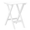 Rocking Chairs Set with Foldable Table - Durable White Poplar